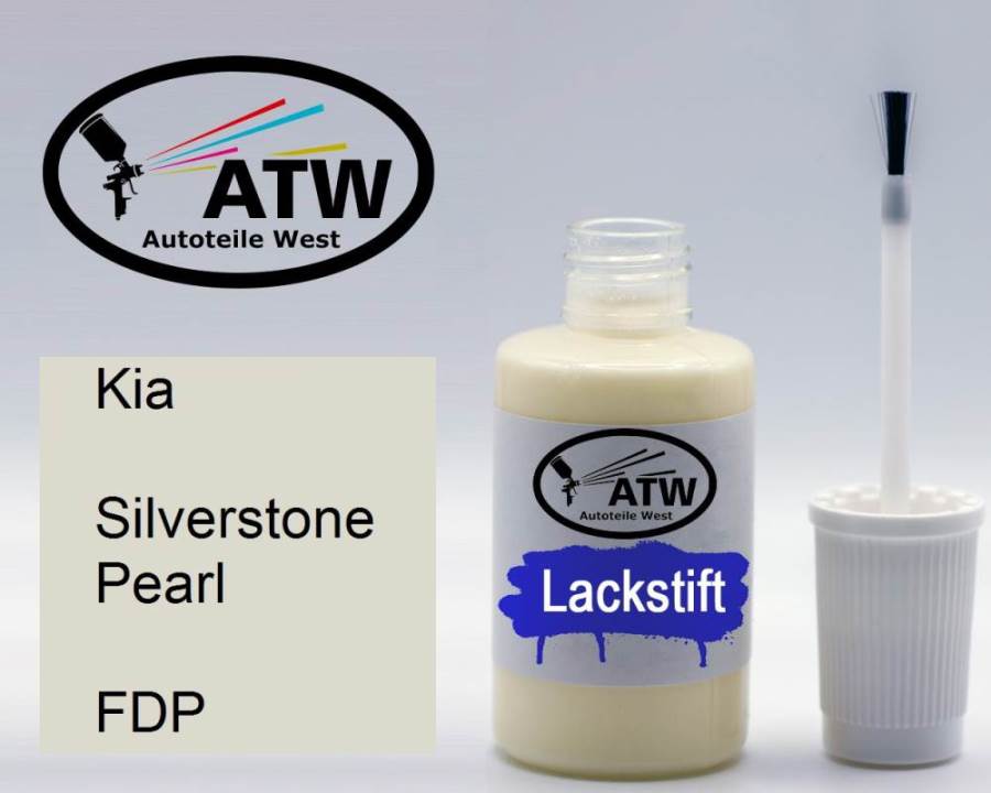 Kia, Silverstone Pearl, FDP: 20ml Lackstift, von ATW Autoteile West.